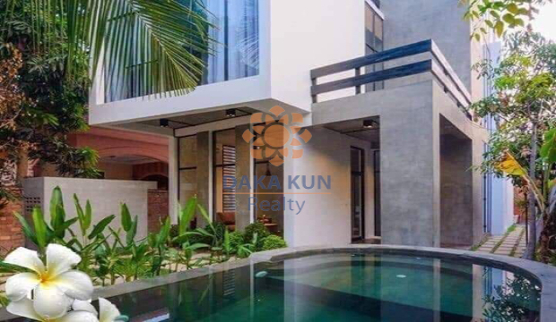 4 Bedrooms House with Pool for rent in Svay Dangkum-Siem Reap City